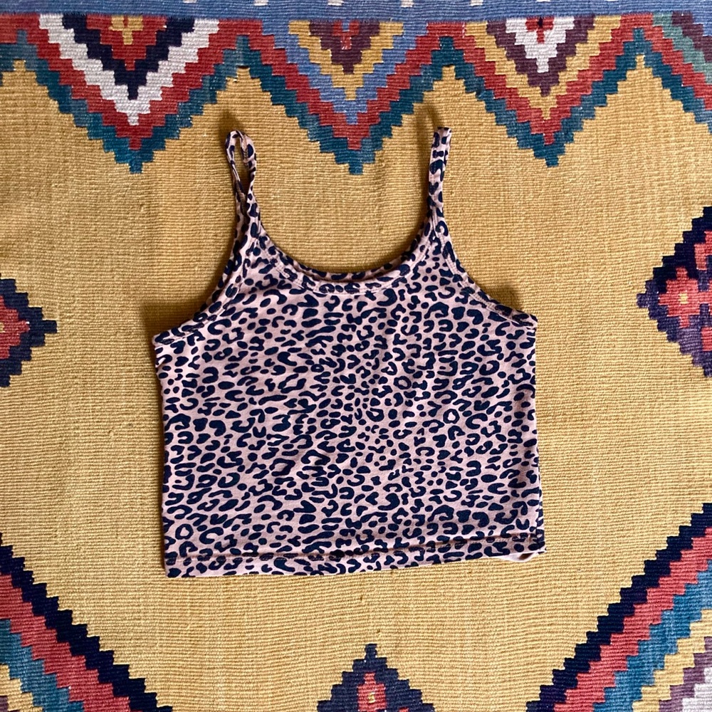 ARQ Leopard Crop Tank / Size S